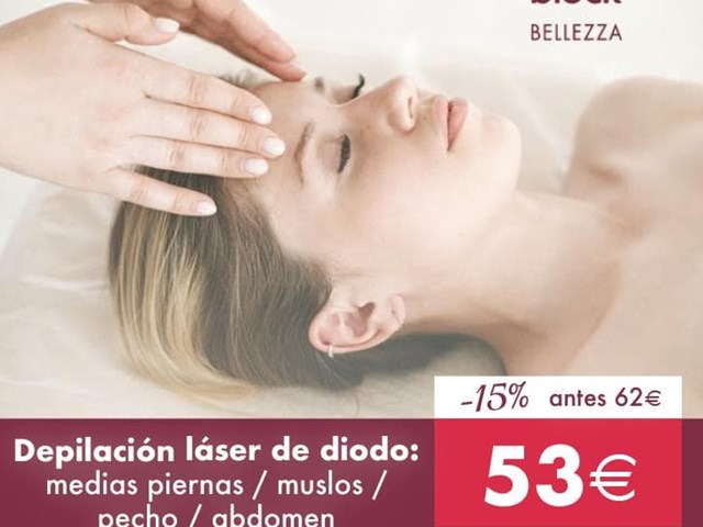 DEPILACIÓN LÁSER - 1/2 piernas, muslos, pecho, abdomen